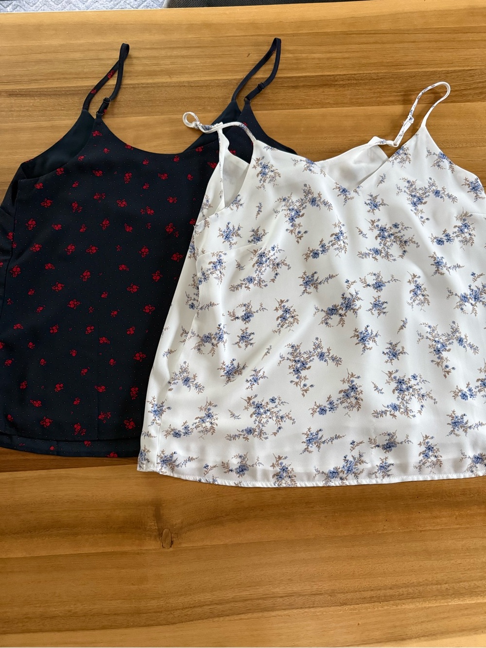 Set of Two Floral Print Cami Tops Suzy Shier